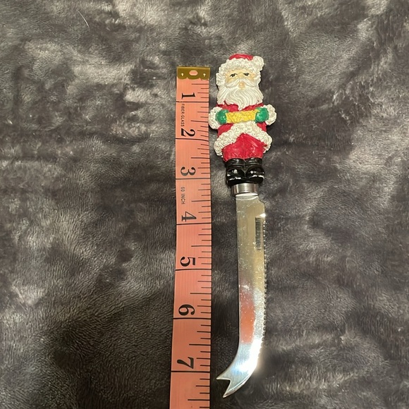 Set of 4 Christmas Cheese Spreader knife Set& 1 santa cheese blade cutting knife - Picture 8 of 8